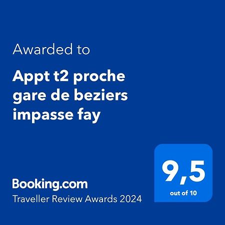 Apartmán Appt T2 Proche Gare De Beziers Impasse Fay Exteriér fotografie